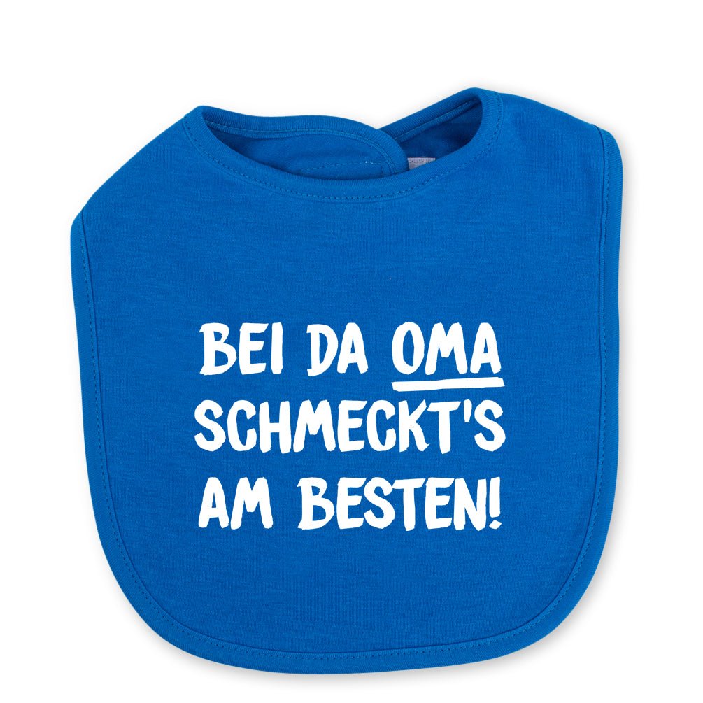 Babylätzchen "Bei da Oma schmeckt's am Besten!" - meinherzschlag.de