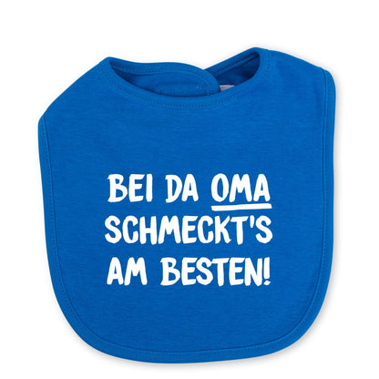 Babylätzchen "Bei da Oma schmeckt's am Besten!" - meinherzschlag.de