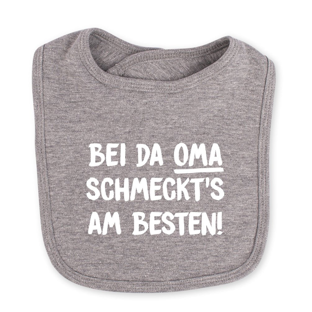 Babylätzchen "Bei da Oma schmeckt's am Besten!" - meinherzschlag.de