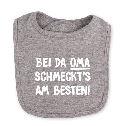 Babylätzchen "Bei da Oma schmeckt's am Besten!" - meinherzschlag.de