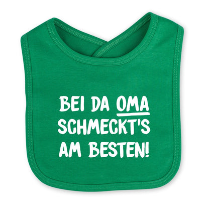 Babylätzchen "Bei da Oma schmeckt's am Besten!" - meinherzschlag.de