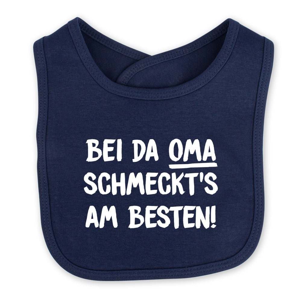 Babylätzchen "Bei da Oma schmeckt's am Besten!" - meinherzschlag.de