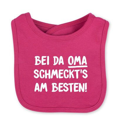 Babylätzchen "Bei da Oma schmeckt's am Besten!" - meinherzschlag.de
