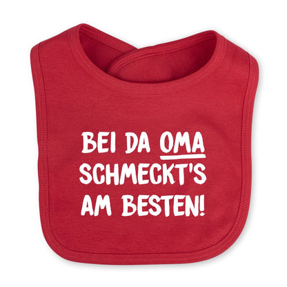 Babylätzchen "Bei da Oma schmeckt's am Besten!" - meinherzschlag.de