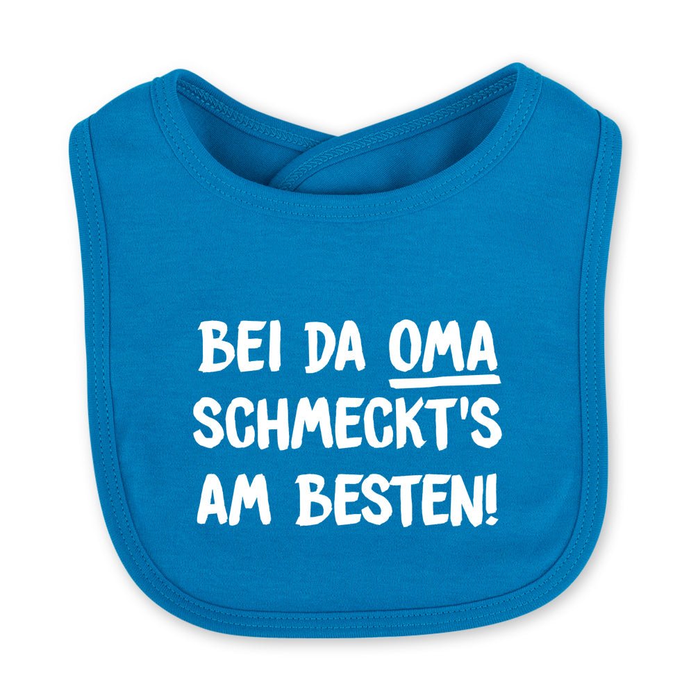Babylätzchen "Bei da Oma schmeckt's am Besten!" - meinherzschlag.de