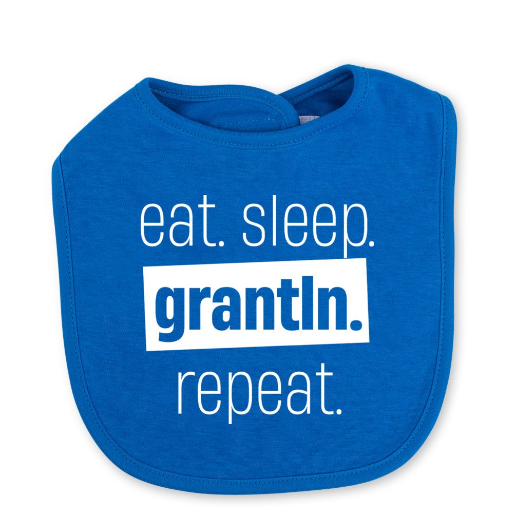 Babylätzchen "Eat. Sleep. Grantln. Repeat." - meinherzschlag.de