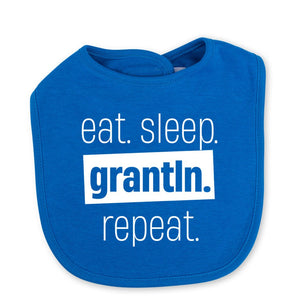 Babylätzchen "Eat. Sleep. Grantln. Repeat." - meinherzschlag.de