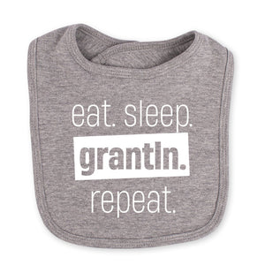Babylätzchen "Eat. Sleep. Grantln. Repeat." - meinherzschlag.de