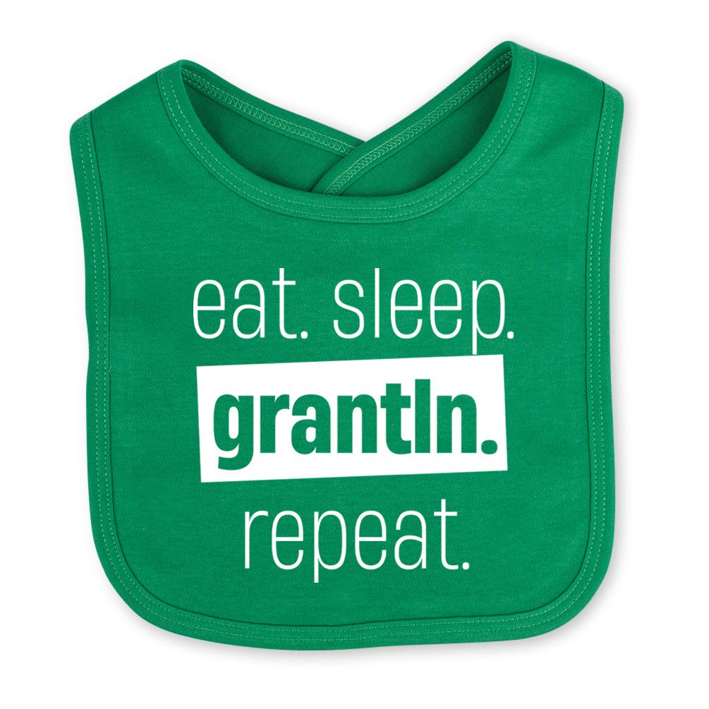 Babylätzchen "Eat. Sleep. Grantln. Repeat." - meinherzschlag.de
