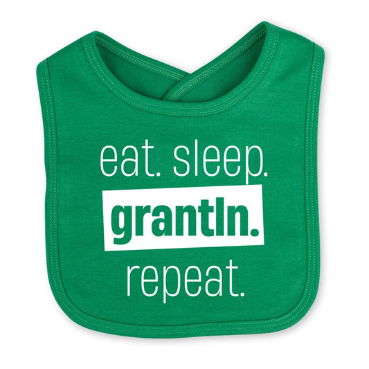 Babylätzchen "Eat. Sleep. Grantln. Repeat." - meinherzschlag.de