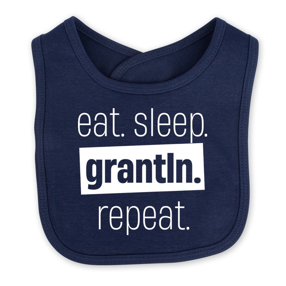 Babylätzchen "Eat. Sleep. Grantln. Repeat." - meinherzschlag.de