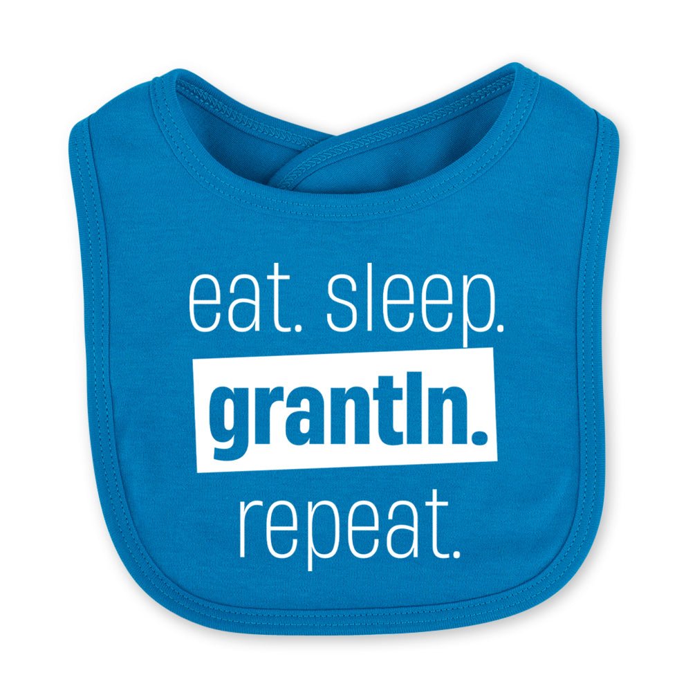 Babylätzchen "Eat. Sleep. Grantln. Repeat." - meinherzschlag.de