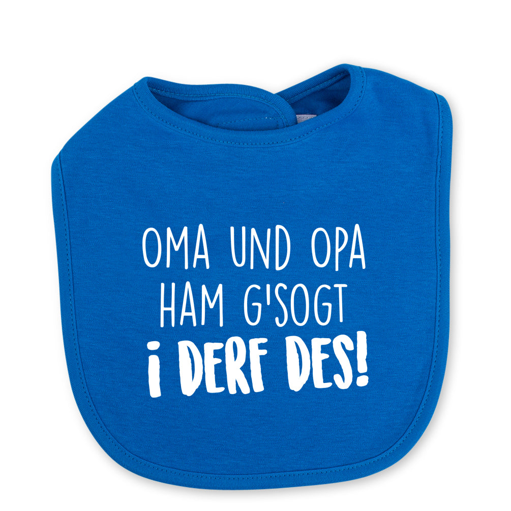 Babylätzchen "I derf des!"