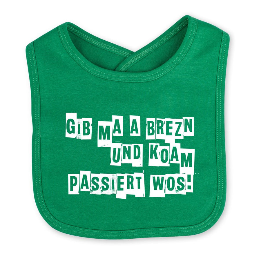 Babylätzchen "Koam passiert wos!" - meinherzschlag.de
