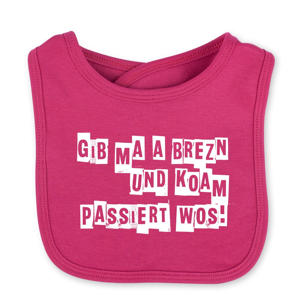 Babylätzchen "Koam passiert wos!" - meinherzschlag.de
