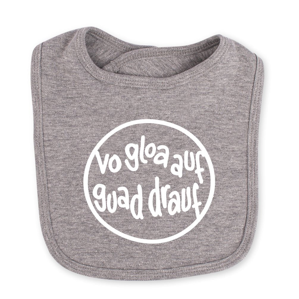 Babylätzchen "Vo gloa auf guad drauf" - meinherzschlag.de