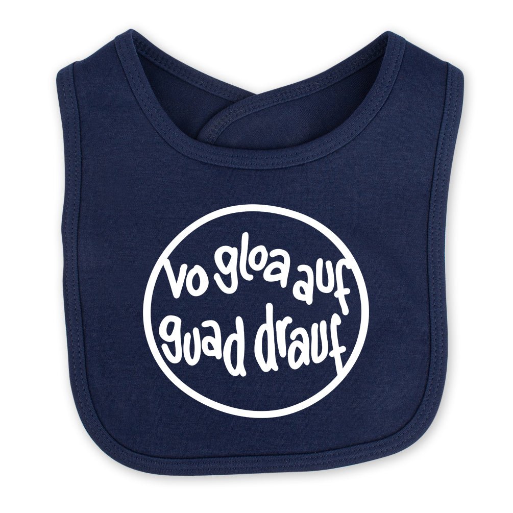 Babylätzchen "Vo gloa auf guad drauf" - meinherzschlag.de