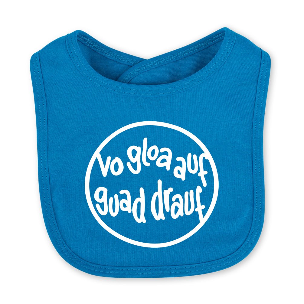 Babylätzchen "Vo gloa auf guad drauf" - meinherzschlag.de