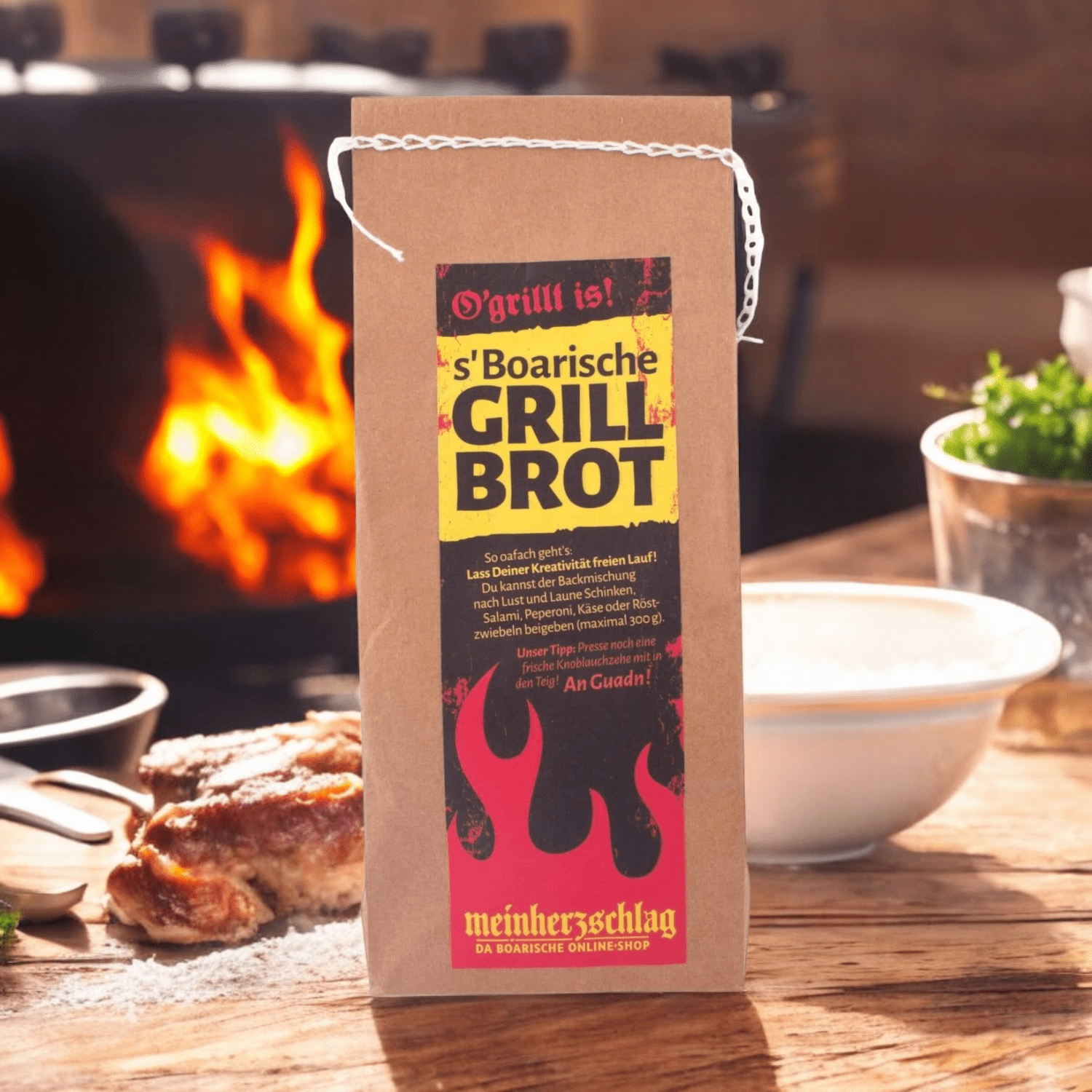 Backmischung "s'Boarische Grillbrot" - meinherzschlag.de