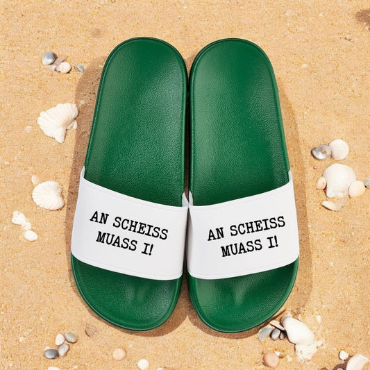 Badelatschen "An Scheiss muass i!" - meinherzschlag.de