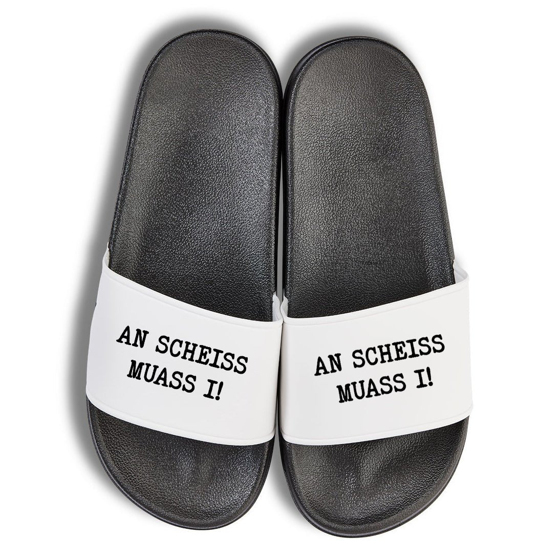 Badelatschen "An Scheiss muass i!" - meinherzschlag.de