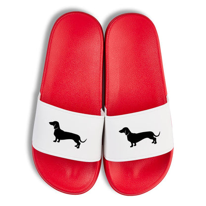 Badelatschen "Dackel" - meinherzschlag.de