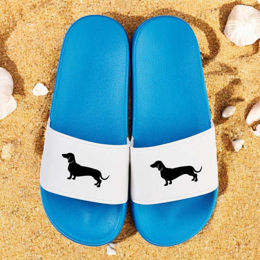 Badelatschen "Dackel" - meinherzschlag.de