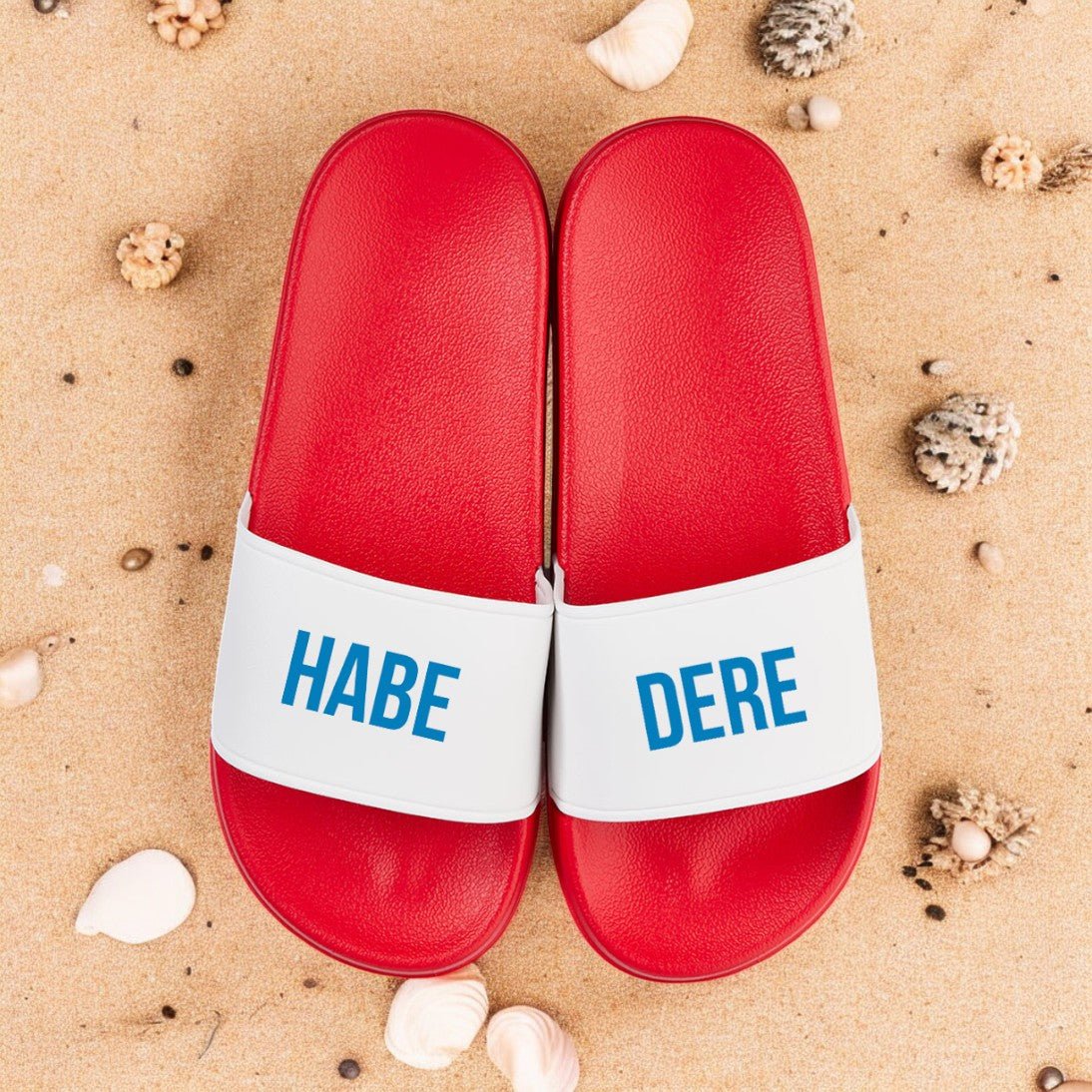 Badelatschen "Habedere" - meinherzschlag.de