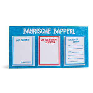 Haftnotizen "Bayrische Bapperl" - meinherzschlag.de