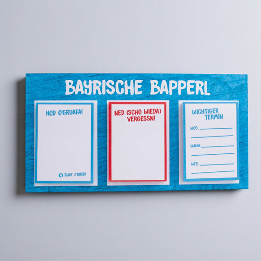 Haftnotizen "Bayrische Bapperl" - meinherzschlag.de