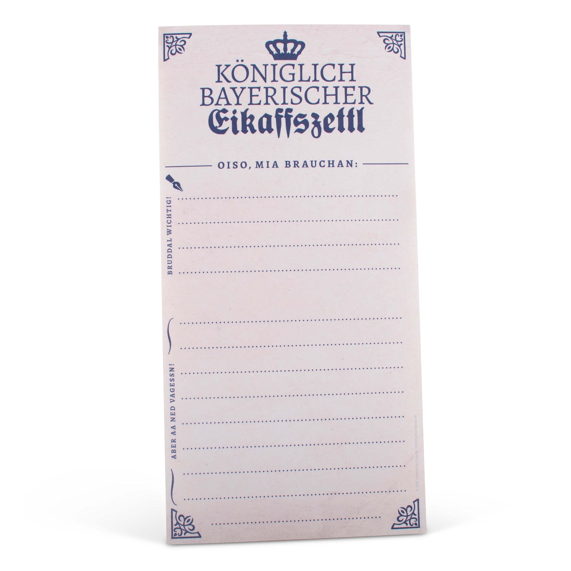 Königlich Bayerischer Eikaffszettl - meinherzschlag.de