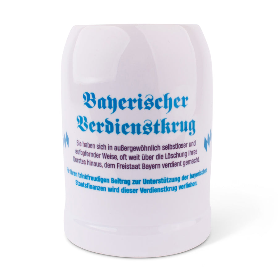 Bierkrug "Bayerischer Verdienstkrug" - meinherzschlag.de