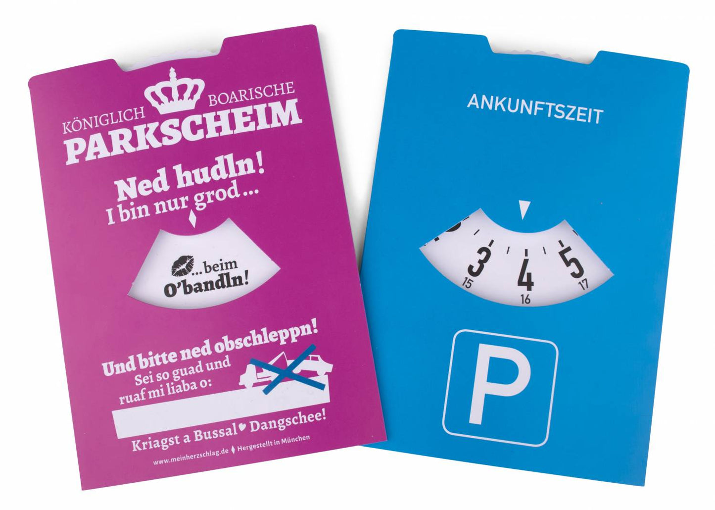 Königlich Boarische Parkscheim pink - meinherzschlag.de