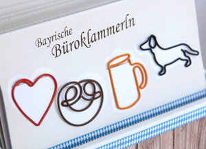 Bayrische Büroklammerln - meinherzschlag.de