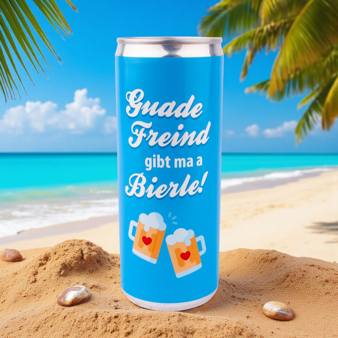 Bierdose &quot;Guade Freind&quot;