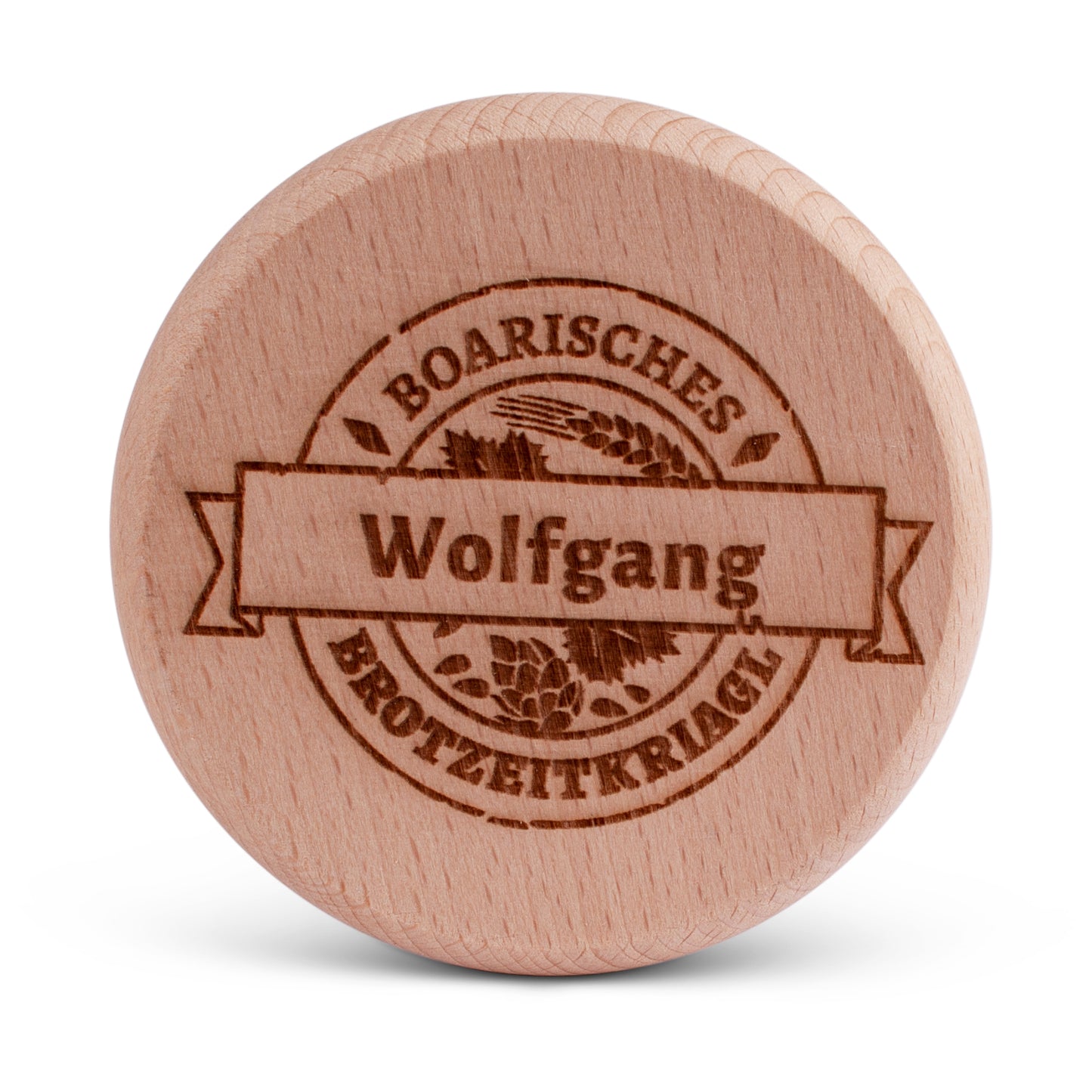 Bierglasdeckel "Brotzeitkriagl" mit Wunschname - meinherzschlag.de