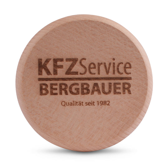 Bierglasdeckel mit Wunschgravur (Logo/Wappen) - meinherzschlag.de