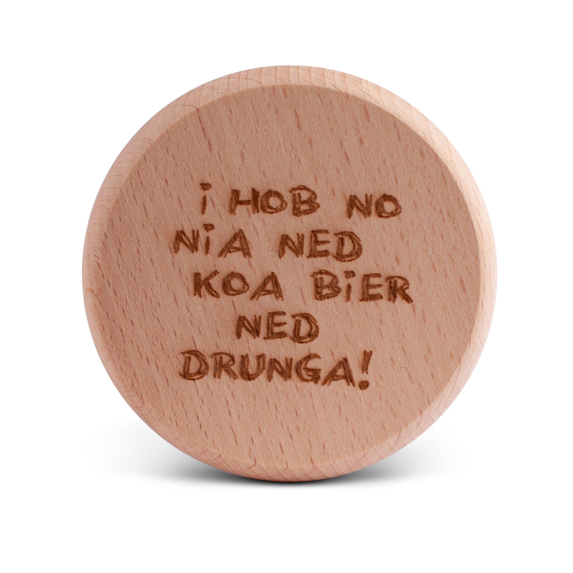 Bierglasdeckel "Koa Bier ned drunga!" - meinherzschlag.de