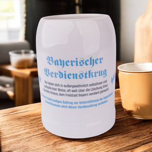 Bierkrug "Bayerischer Verdienstkrug" - meinherzschlag.de