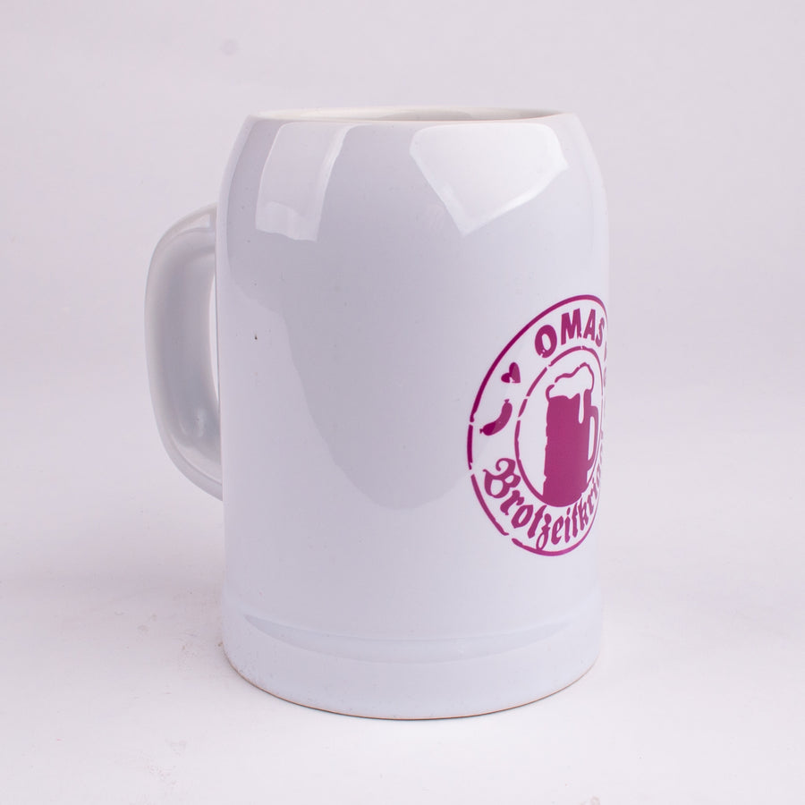 Bierkrug "Omas Brotzeitkriagl" - meinherzschlag.de
