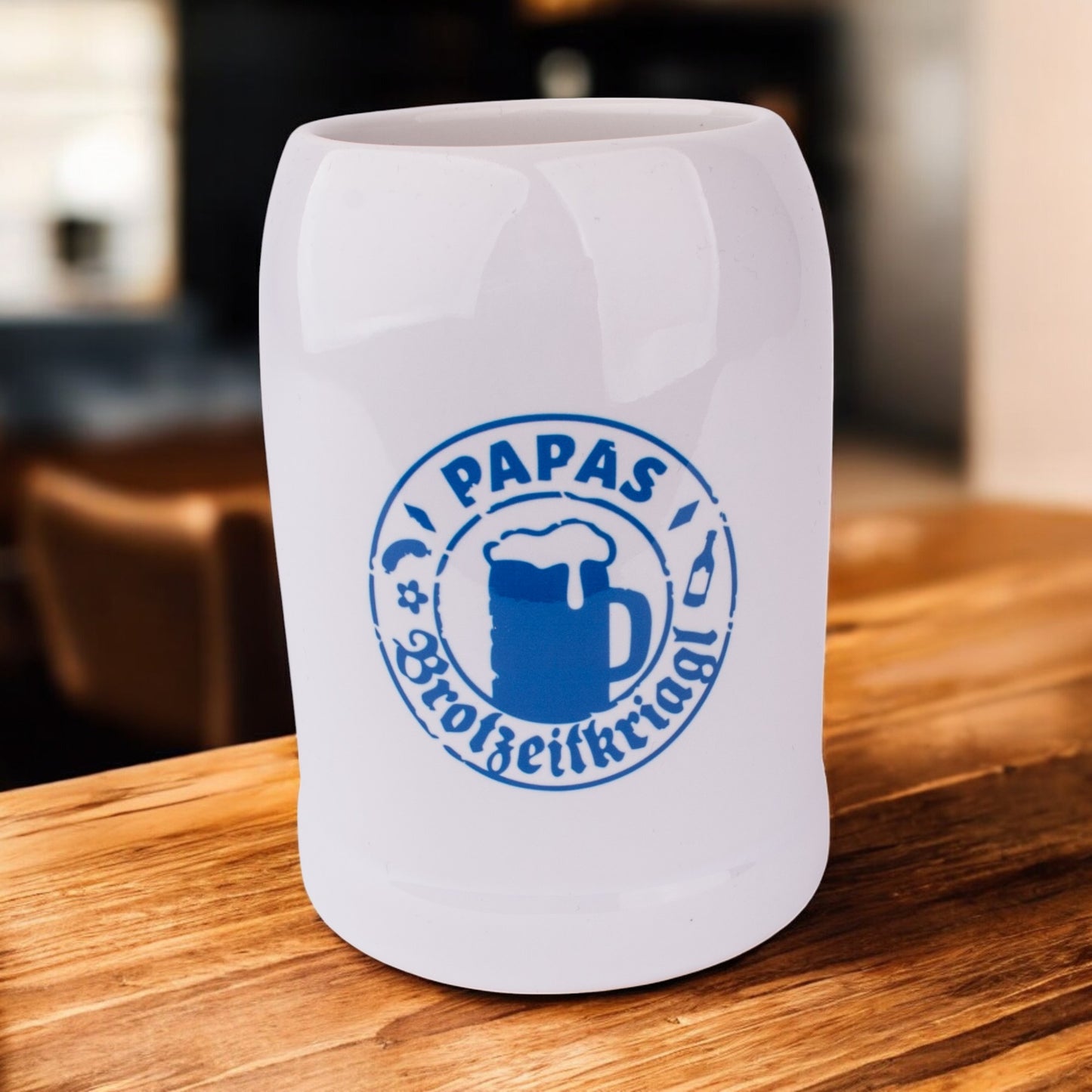 Bierkrug "Papas Brotzeitkriagl" - meinherzschlag.de