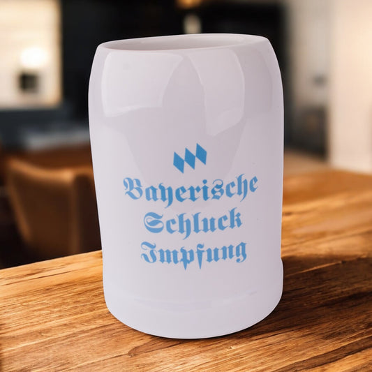 Bierkrug "Bayerische Schluck Impfung" - meinherzschlag.de