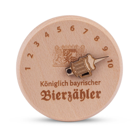 Bierglasdeckel "Königlich bayrischer Bierzähler" - meinherzschlag.de