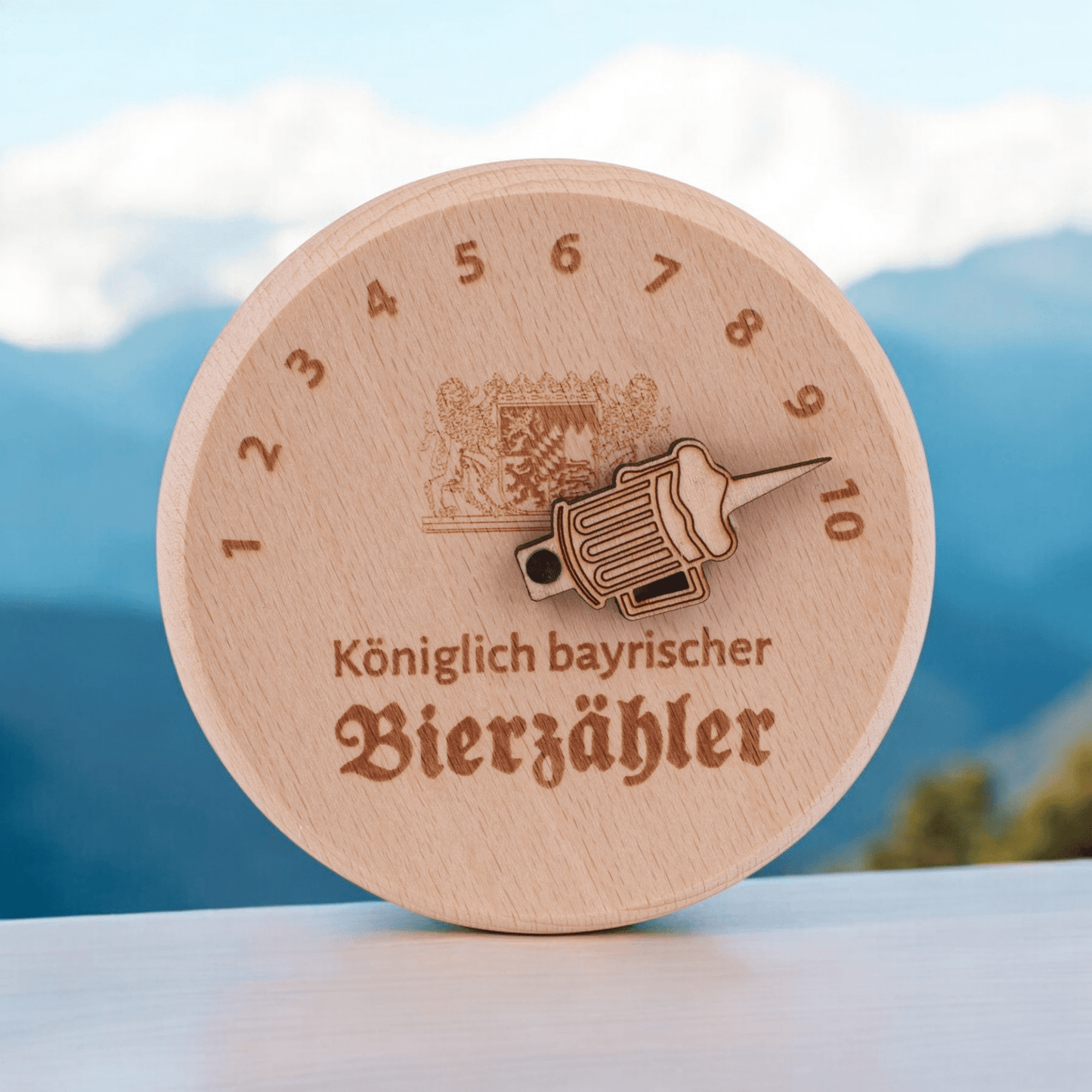 Bierglasdeckel "Königlich bayrischer Bierzähler" - meinherzschlag.de