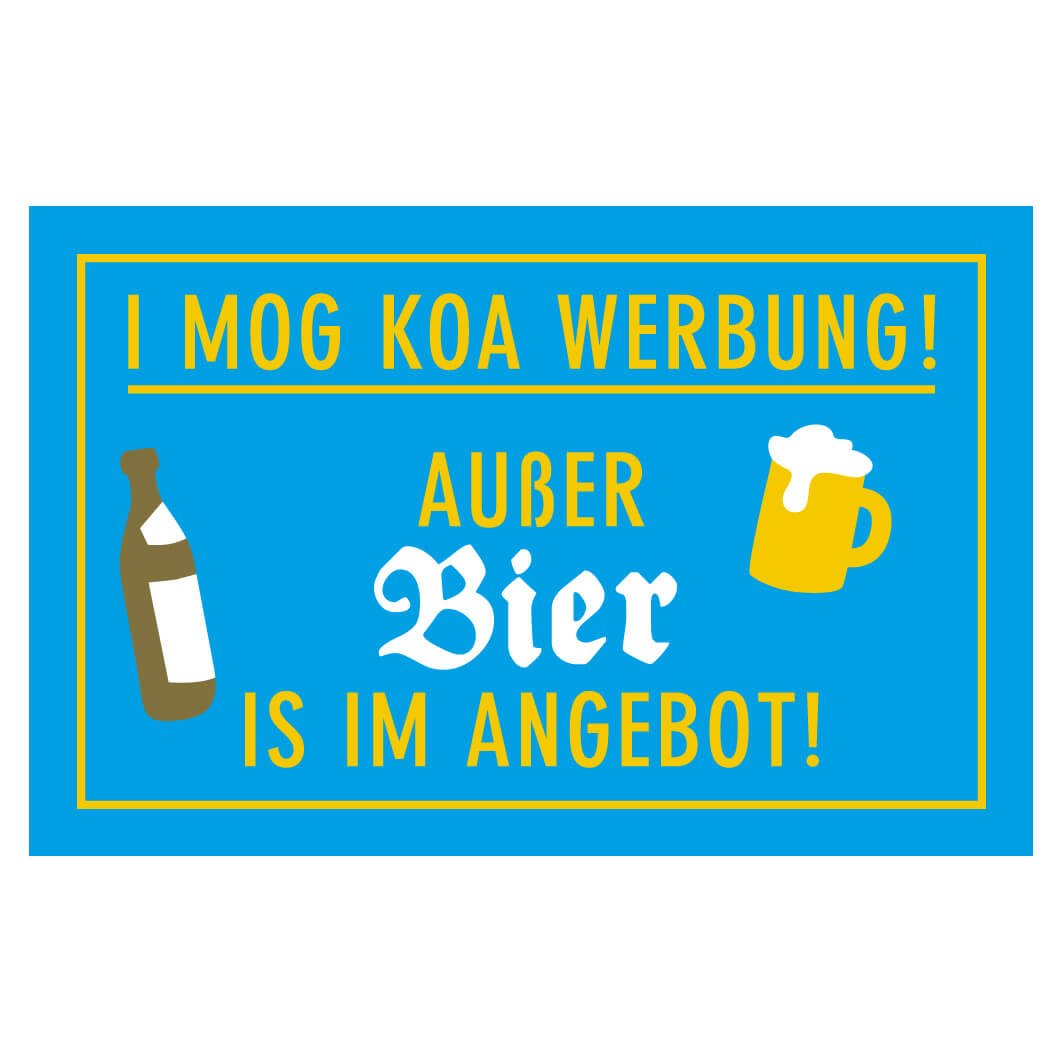Briefkastenaufkleber "Bier im Angebot" - meinherzschlag.de