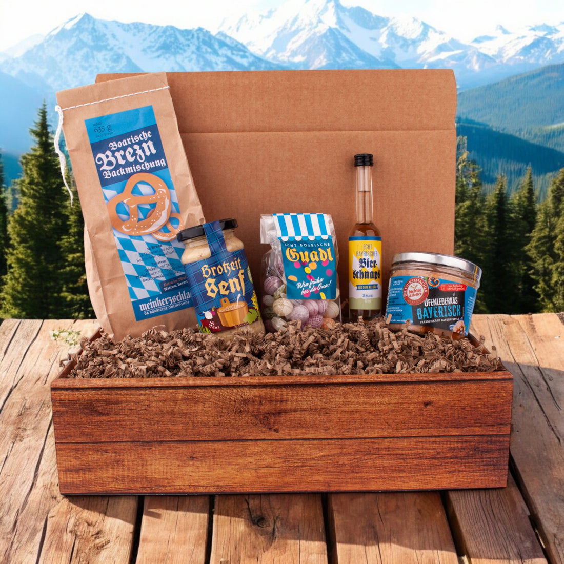 Geschenkbox "A guade Brotzeit"