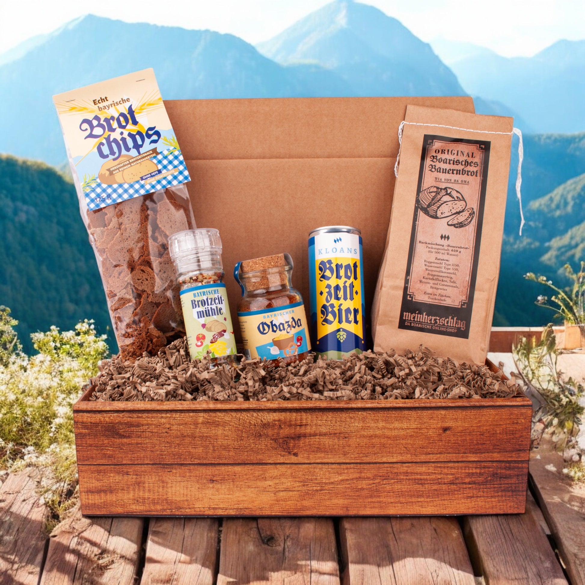 Geschenkbox "Mei Brotzeit" - meinherzschlag.de