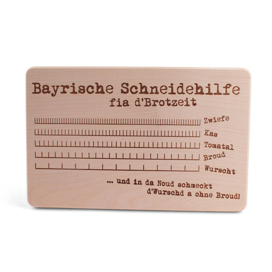 Brotzeitbrettl "Bayrische Schneidehilfe" - meinherzschlag.de