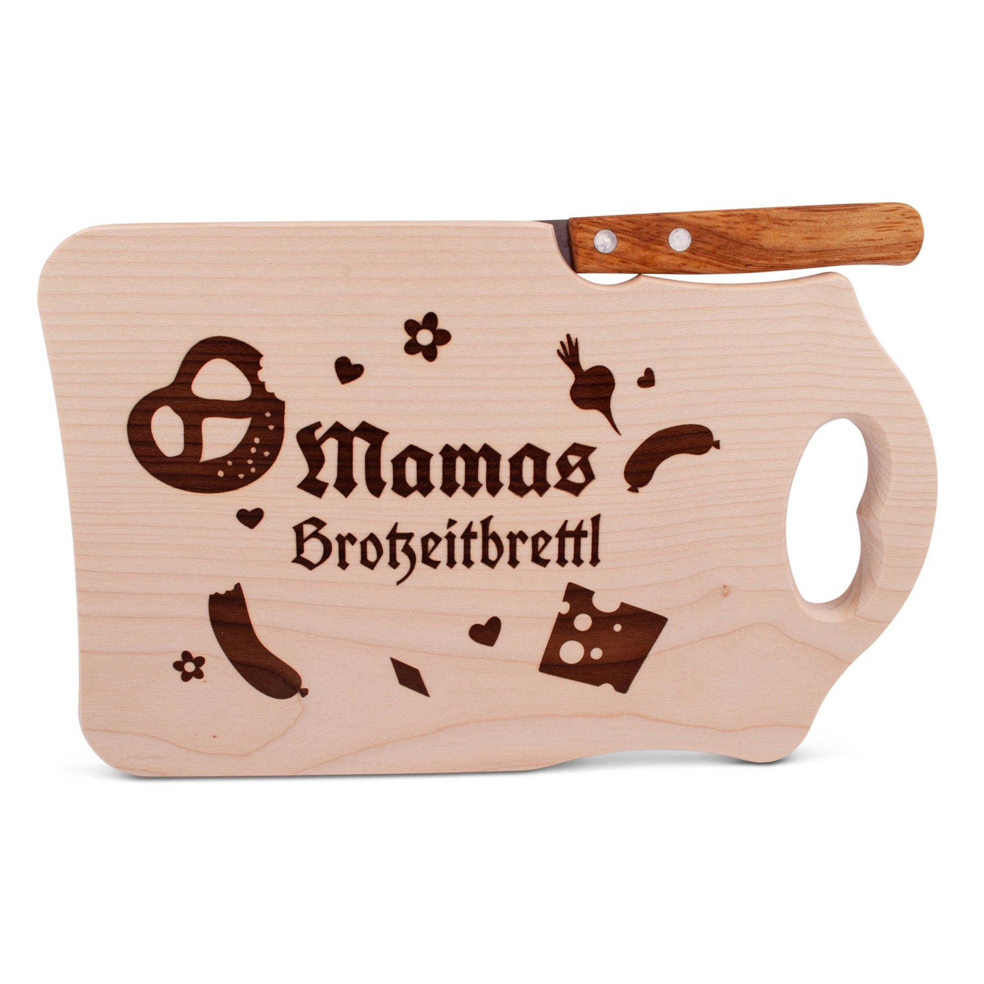 Brotzeitbrettl "Mamas Brotzeitbrettl" - meinherzschlag.de
