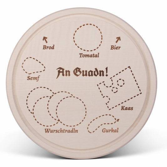 Brotzeitbrettl "An Guadn" - meinherzschlag.de